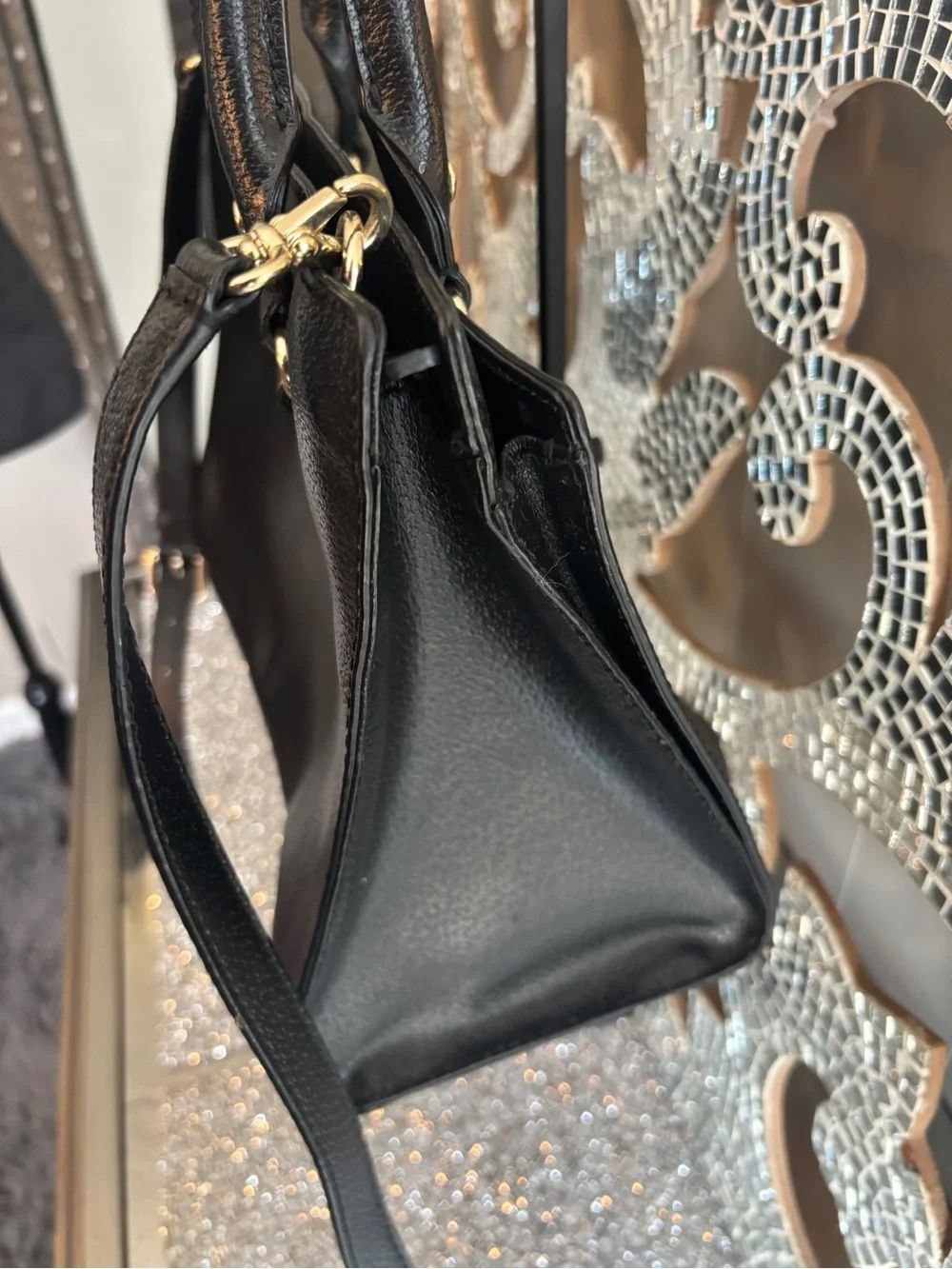 ⭐️Kate Spade Black Leather Satchel Bag